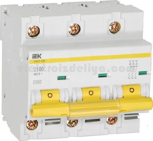 Автоматические выключатели IEK 47 3р от 50А до 100А