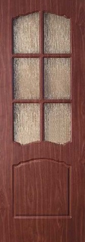 Дверь межкомнатная из ПВХ: по периметру древесина (сосна), полость - полное заполнение древесины, отделка - плёнка ПВХ (Германия). Размеры дверных полотен: 550/600 х 1900 мм, 600/700/800/900 х 2000 мм. Толщина полотна: 40 мм. Лилия. Со стеклом от