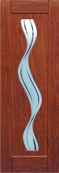 Дверь межкомнатная из ПВХ: по периметру древесина (сосна), полость - полное заполнение древесины, отделка - плёнка ПВХ (Германия). Размеры дверных полотен: 550/600 х 1900 мм, 600/700/800/900 х 2000 мм. Толщина полотна: 40 мм. Водопад Со стеклом от