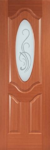 Дверь межкомнатная шпонированная: Демпфирующий слой - МДФ, по периметру древесина (сосна), отделка полотна - натуральный шпон ценных пород дерева. Покрытие - полиуретановый лак (Италия) 4 слоя. Размеры дверных полотен: 550/600 х 1900 мм, 600/700/800/90