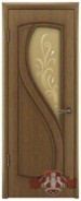 Шпонированная межкомнатная дверь Грация, цвет: Орех, размеры: 600х2000 700х2000 800х2000 900х2000