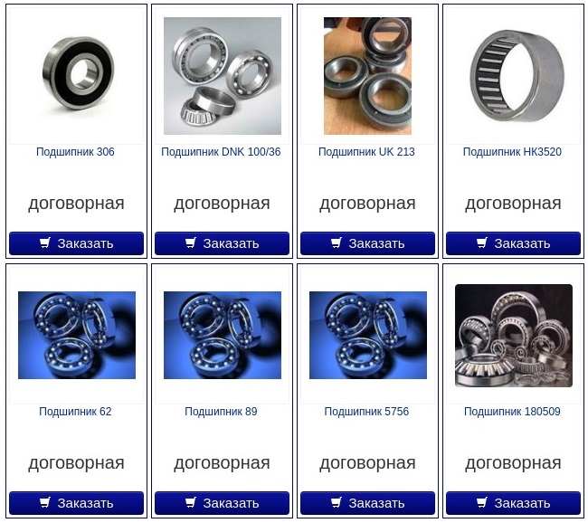 Фирмы подшипников