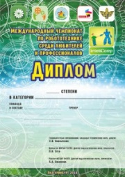 Международный чемпионат по робототехнике среди любителей и профессионалов Международный чемпионат по робототехнике среди любителей и профессионалов