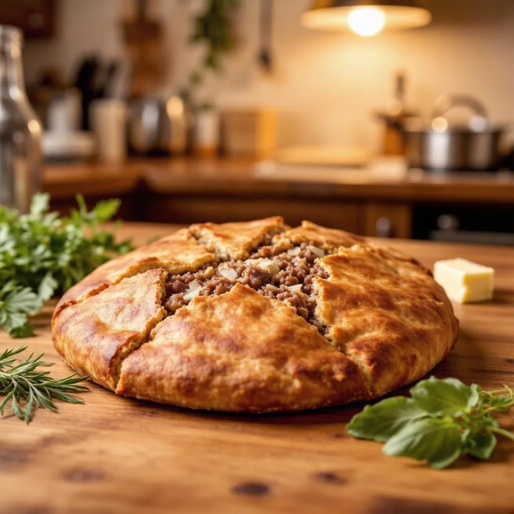 Кубдари - хачапури из Сванетии с мясной начинкой