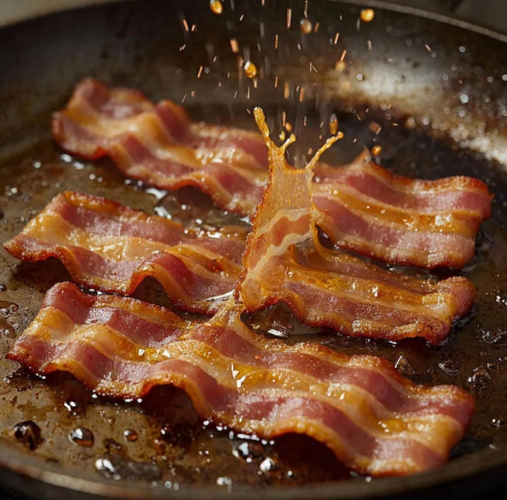 фото бекон жареный для салата цезарь